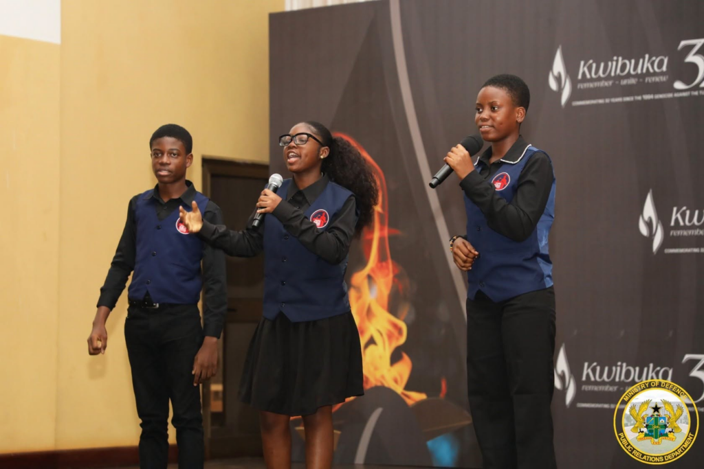 Photos: Ghana, Rwanda mark Kwibuka 32 with wreath-laying ceremony at Burma Camp