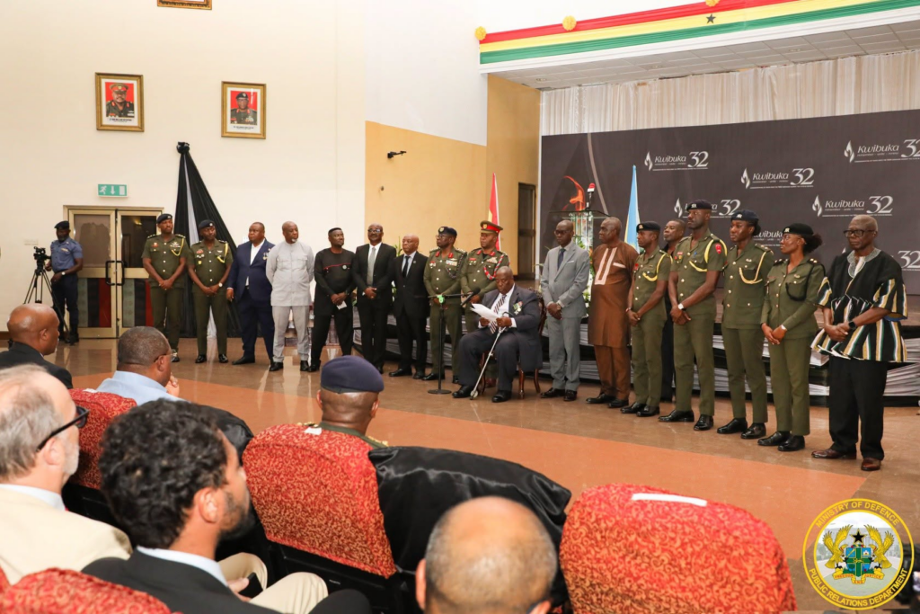 Photos: Ghana, Rwanda mark Kwibuka 32 with wreath-laying ceremony at Burma Camp