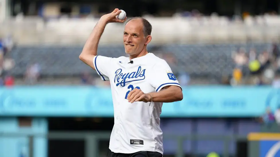 Tuchel throws first pitch as England enjoy ...