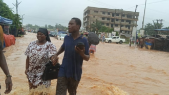 Cape Coast: Toddler confirmed dead, 2 injured as rain induced mudslide destroys homes