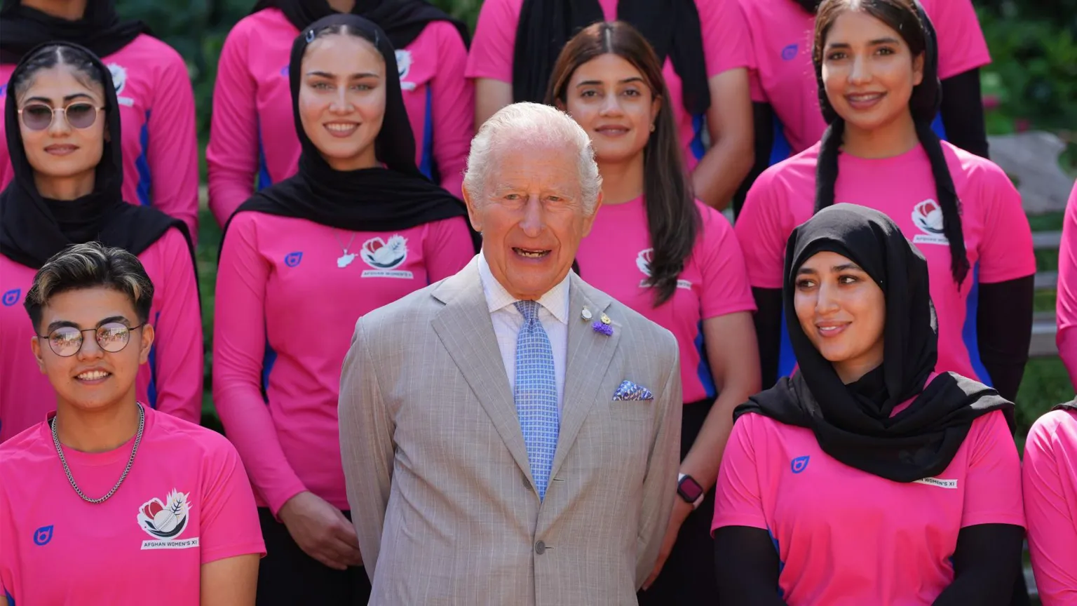 King Charles meets women's cricket team that is not allowed to exist