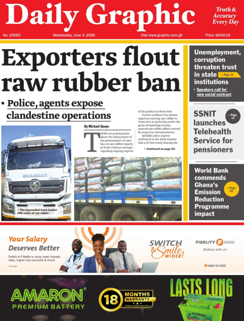 Today’s Front pages: Wednesday, June 3, 2026