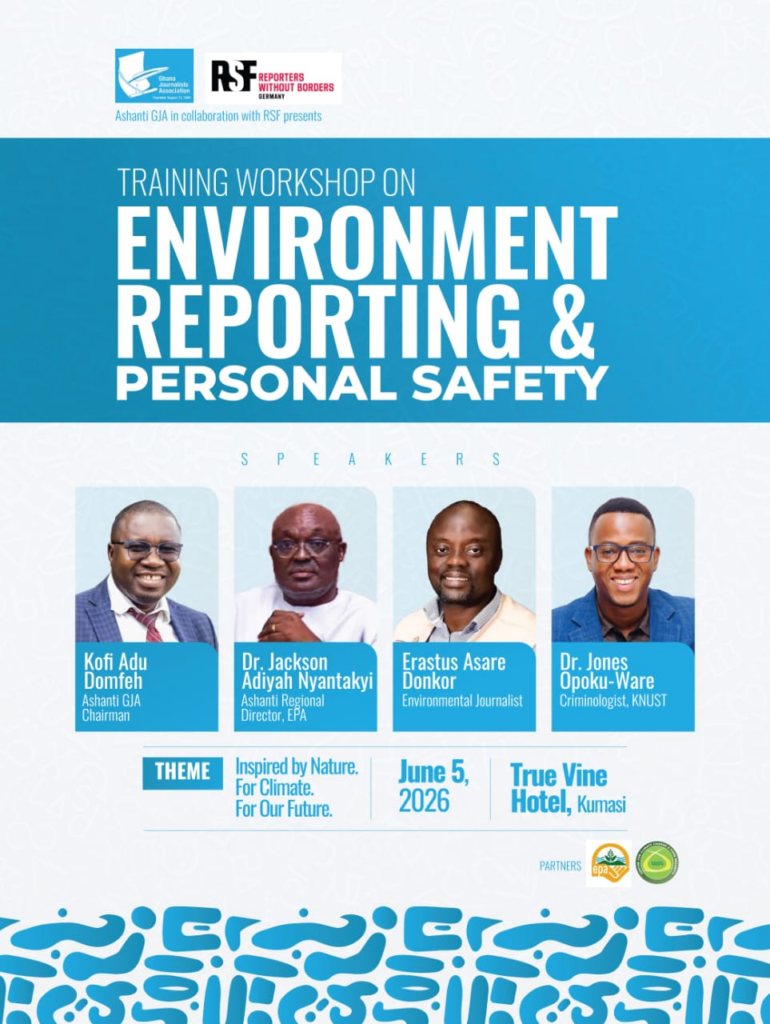 World Environment Day: Ashanti GJA, RSF Germany equip journalists for safer environmental reporting