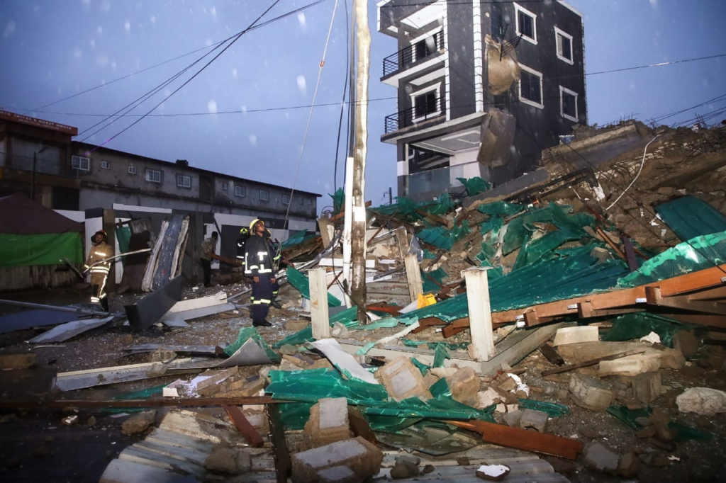One confirmed dead in building collapse at North Industrial 