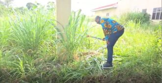 Obuasi East MP weeds Afari Military Hospital grounds, demands immediate operationalisation