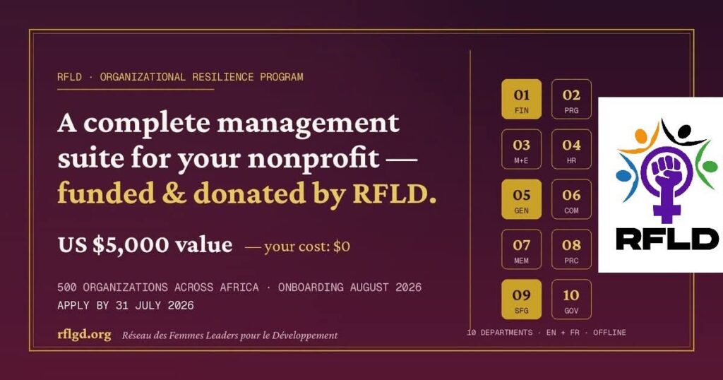RFLD launches Organisational Resilience Program to equip 500 African nonprofits with free donor-ready management system