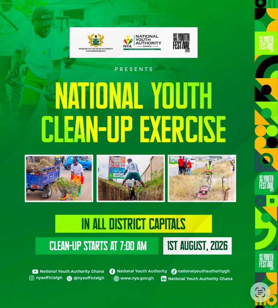 NYA CEO Osman Ayariga announces nationwide Youth Clean-Up Exercise Festival on August 1