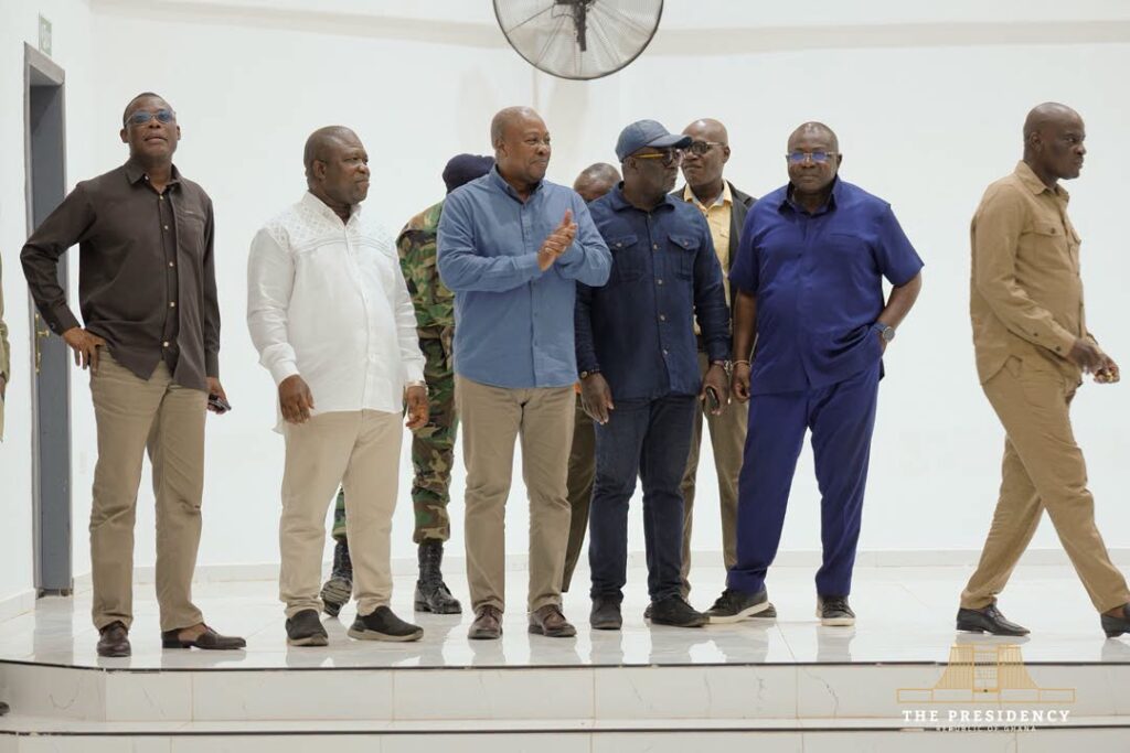 Mahama inspects Peki College assembly hall project, announces recruitment of 16,000 teachers