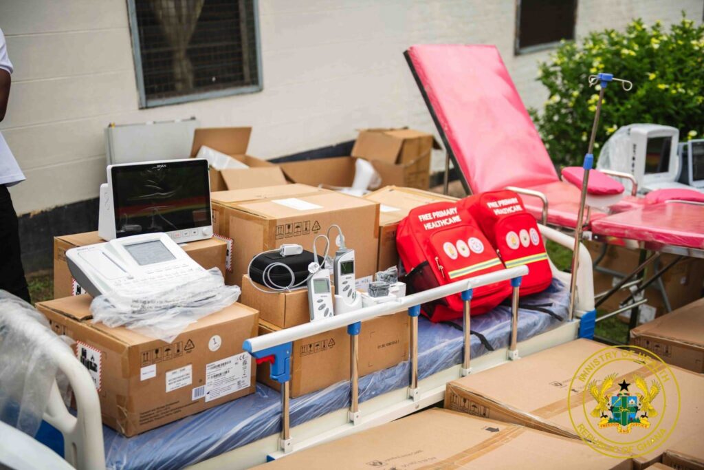 Mahama delivers medical equipment to Ho District Hospital to boost Free Primary Healthcare programme