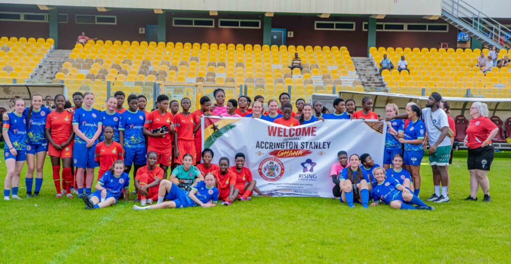 Ghana’s Rising Stars of Africa host Accrington Stanley FC Women for sports and cultural tour