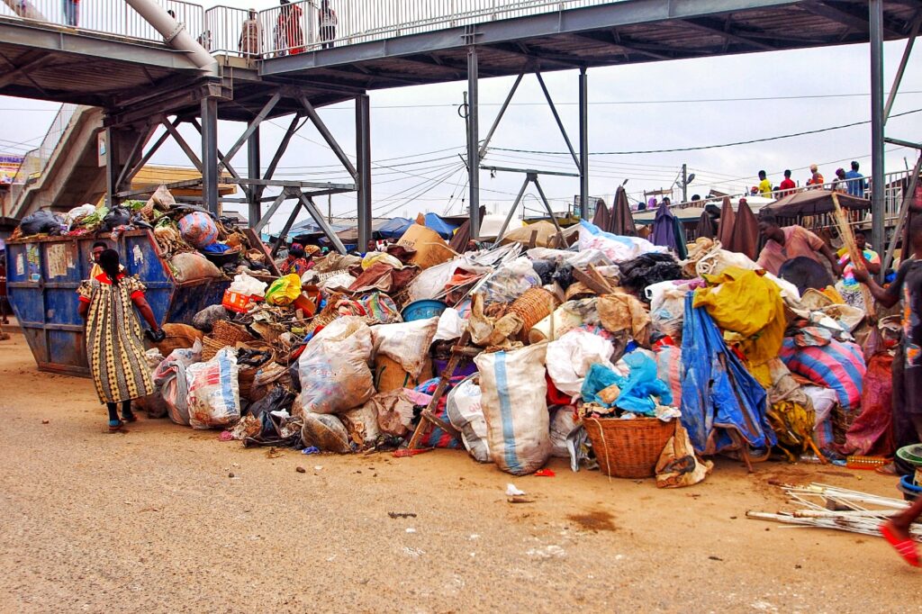 In Photos: Clean-up exposes alarming levels of waste at Mallam Market
