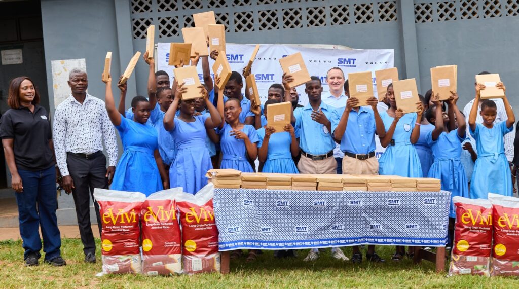 SMT Ghana donates braille sheets, food...