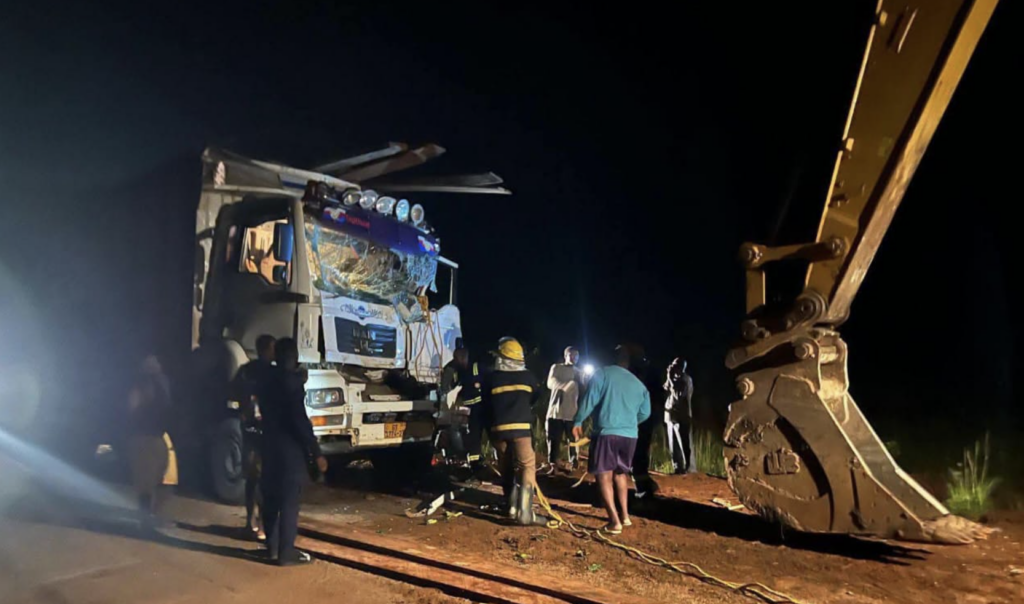 GNFS rescues trapped victim after Kpetoe-Sarakope road collision
