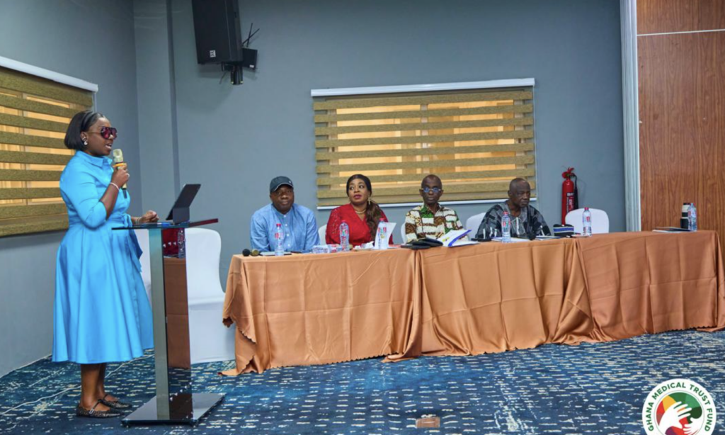 GMTF administrator Obuobia Darko–Opoku briefs Majority caucus on Fund’s life-saving impact