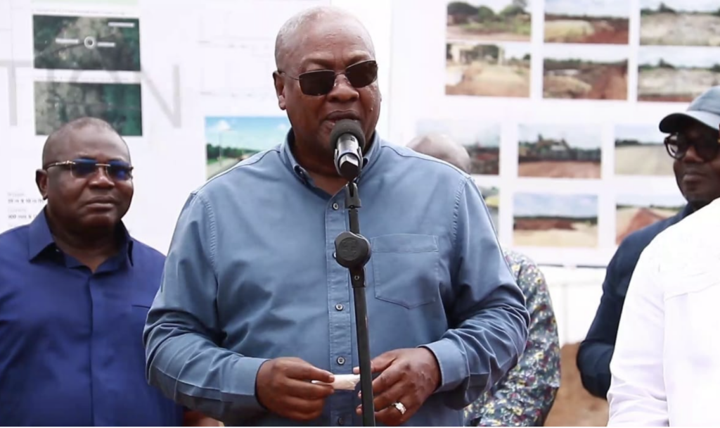 Mahama optimistic Ho-Aflao Highway sections will be commissioned within six months
