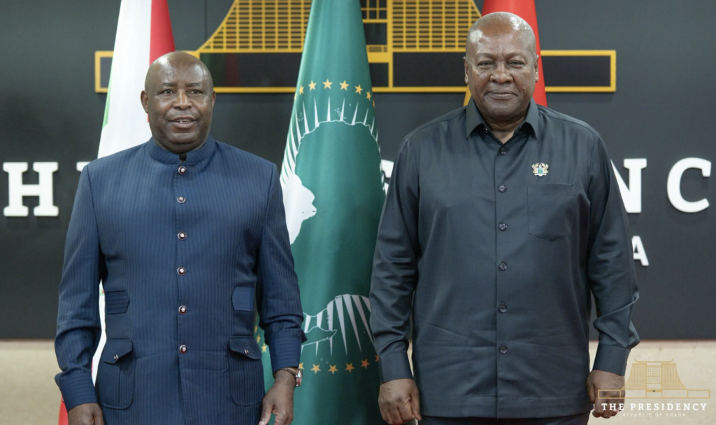 Mahama and Burundian counterpart hold bilateral meeting in Accra