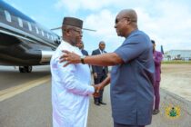Photos: Sierra Leone President Maada Bio visits Ghana to commiserate with flood victims