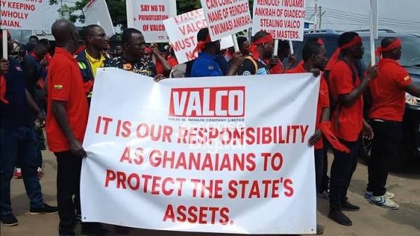 ICU-Ghana protests alleged VALCO sale,...