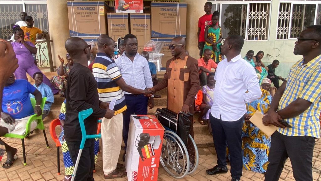 Bosome Freho District Assembly empowers persons with disabilities with start-up kits to reduce street begging