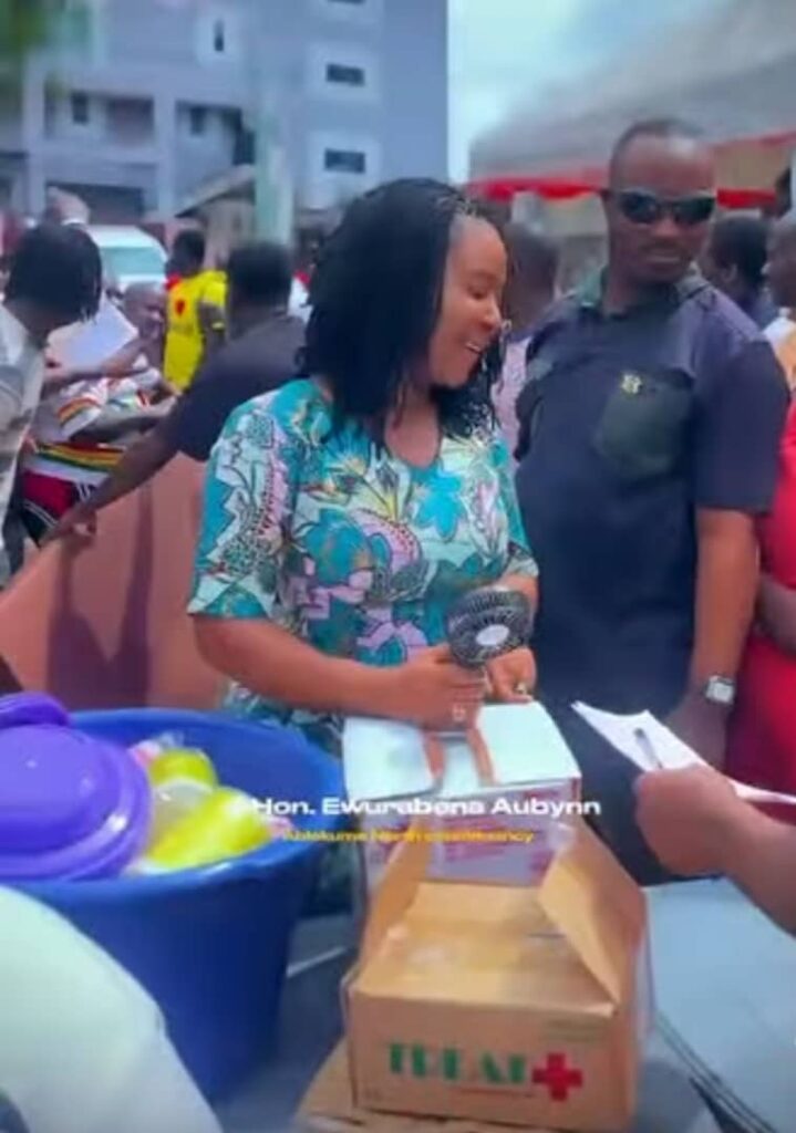 Ablekuma North MP donates relief items to flood victims