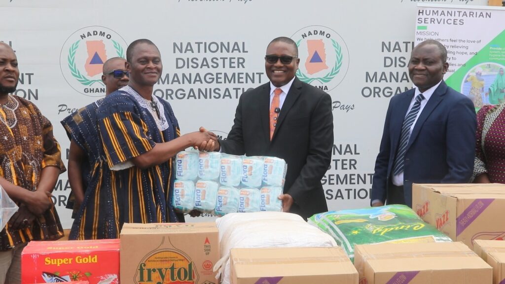 NADMO receives relief items from Latter-day Saints Church for flood victims