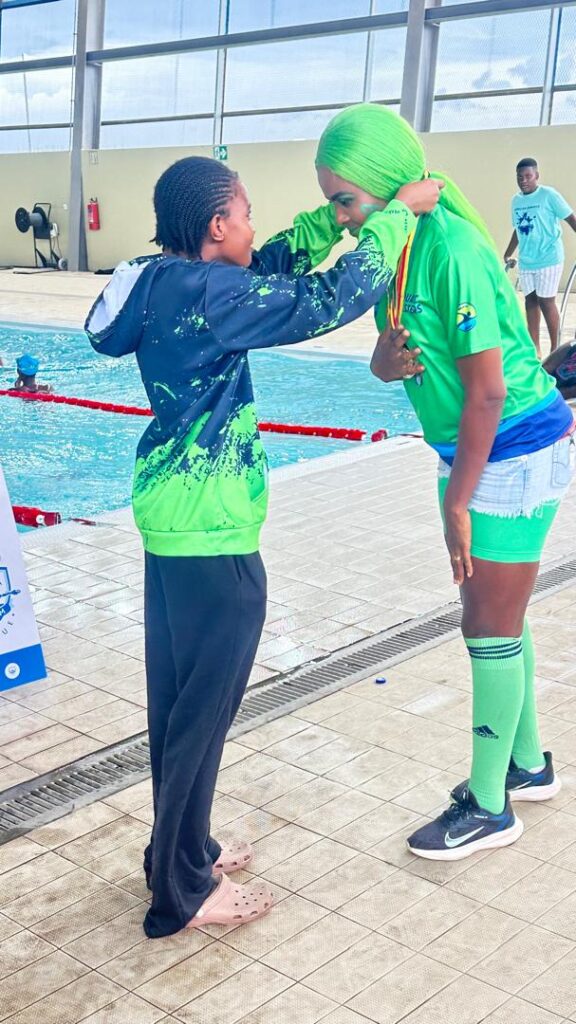 Iyanna Kumashie with her mother