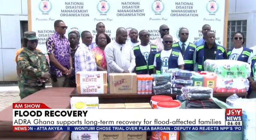 ADRA Ghana donates relief items, calls for sustainable recovery support for June 29 flood victims