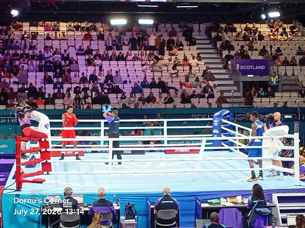 Glasgow 2026: Ebenezer Ankrah exits at round 16, Akai Nettey powers through to men's 70 kg quarter final in boxing