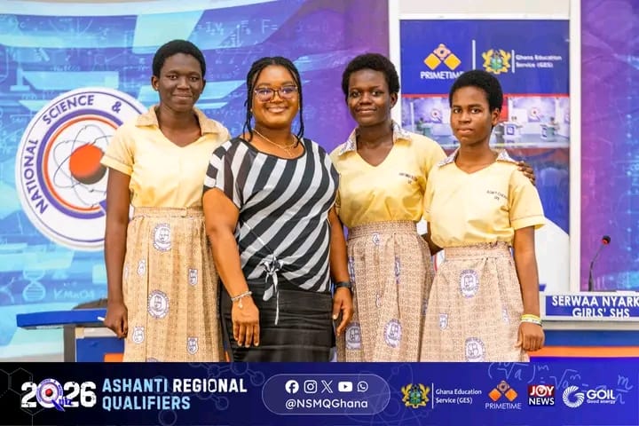 NSMQ 2026 : Serwaa Nyarko Girls' SHS edges Wesley High by one point to secure slot at nationals