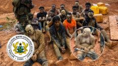 NAIMOS arrests 19 suspected illegal miners operating near Mpohor Fiase Police Station following JoyNews’ report