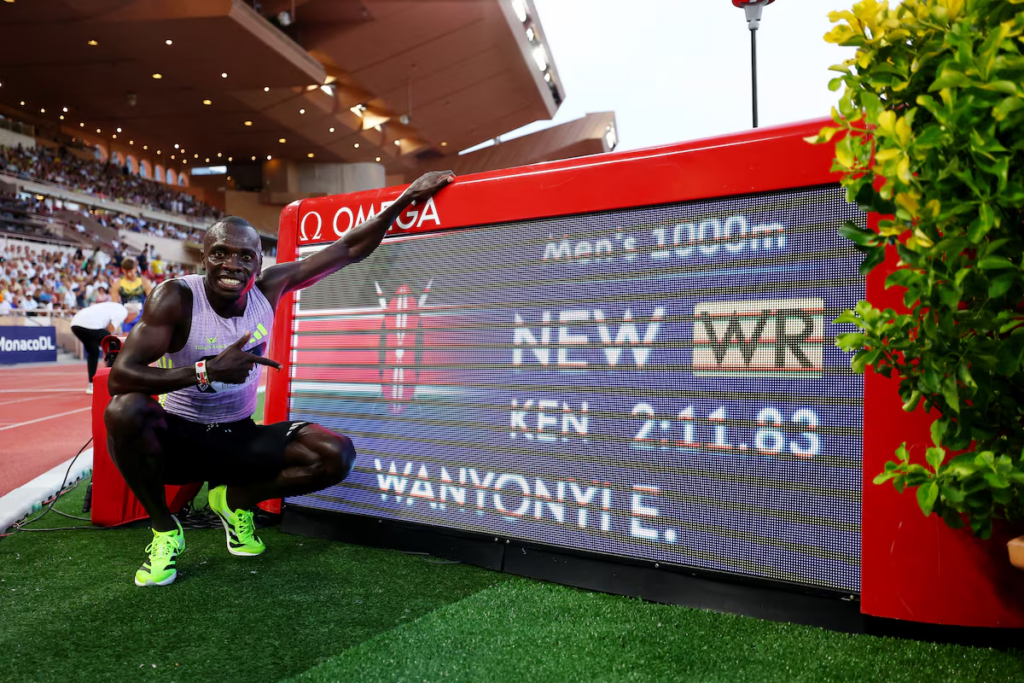 Kenya's Wanyonyi breaks 1,000m world record