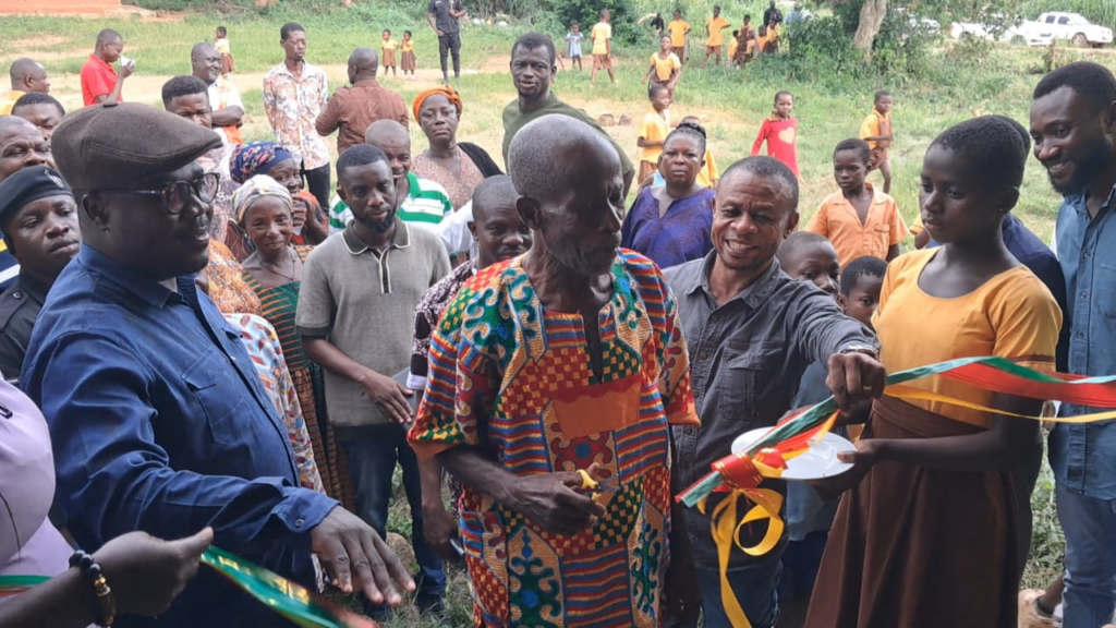 Bono Minister commissions schools, inspects projects and rallies support for Mahama government in Tain