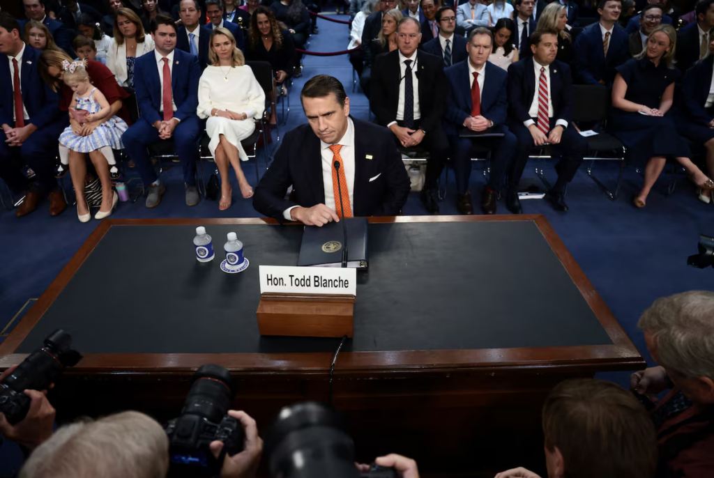 Republican presses Blanche on Trump-IRS...