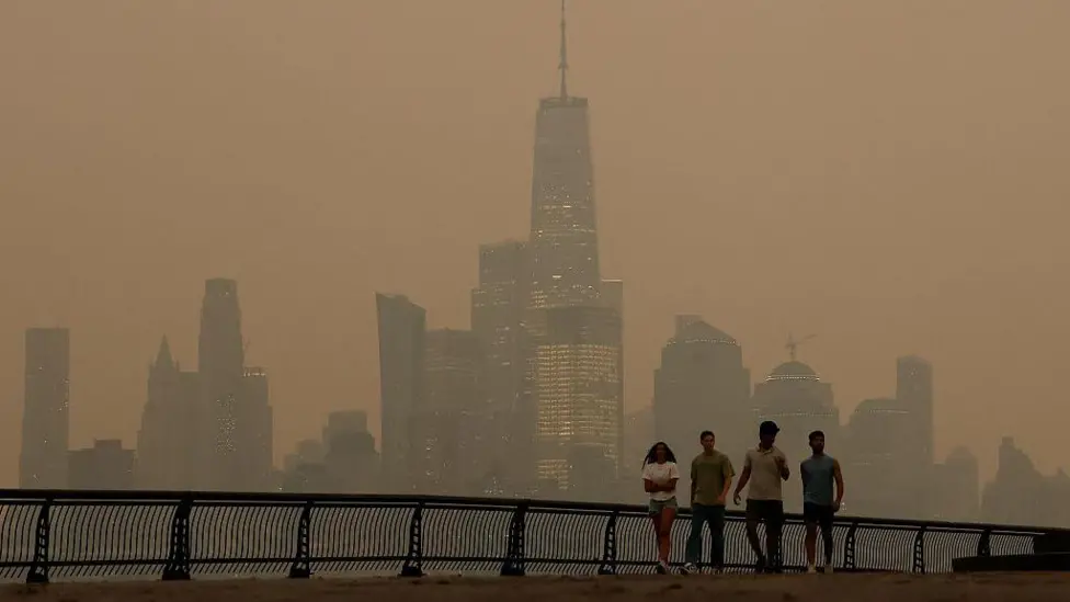New York issues air quality alert days...