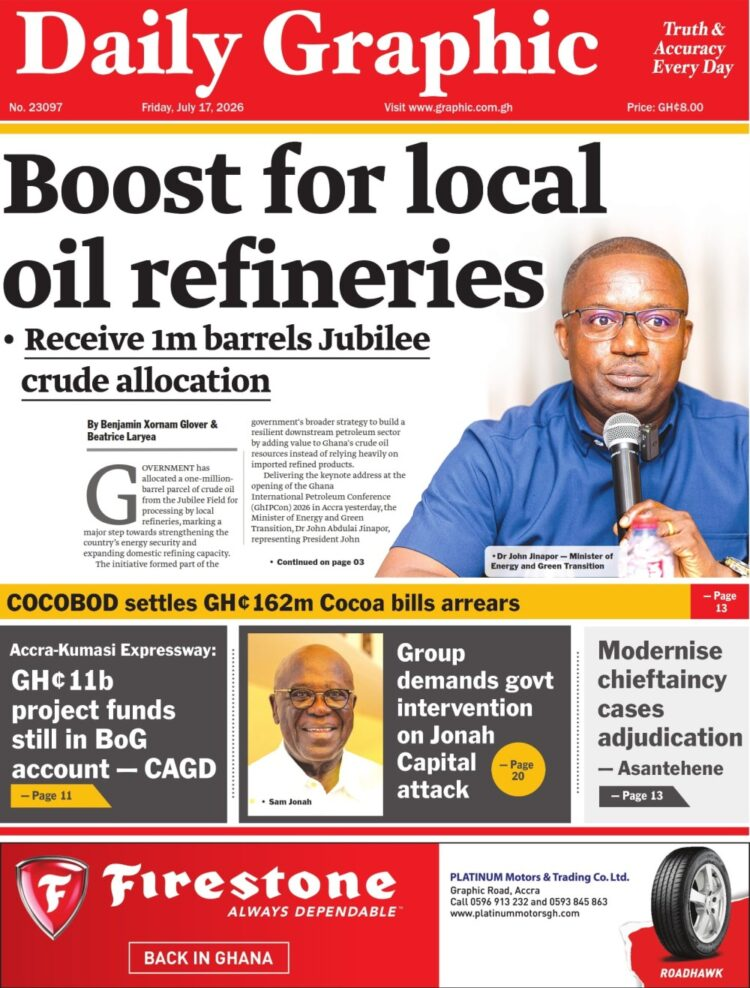 Today’s Front pages: Friday, July 17, 2026