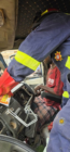 Truck mate rescued after heavy-duty collision at Techiman