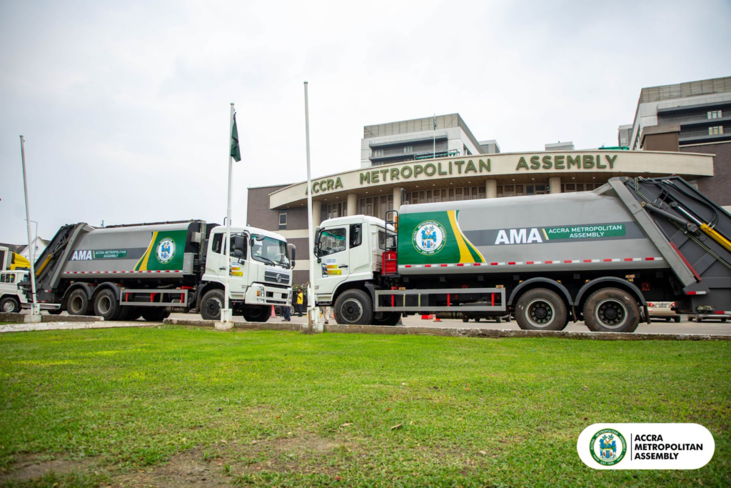 AMA unveils 2 new compactor trucks to boost waste collection