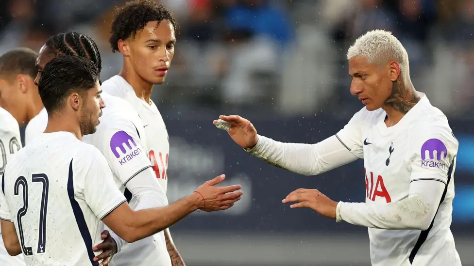 Richarlison scores as Spurs beat Auckland...