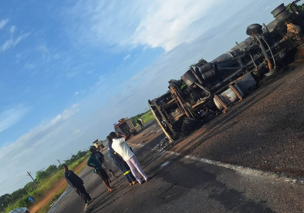 Tanker explosion on Akosombo–Tema Highway...