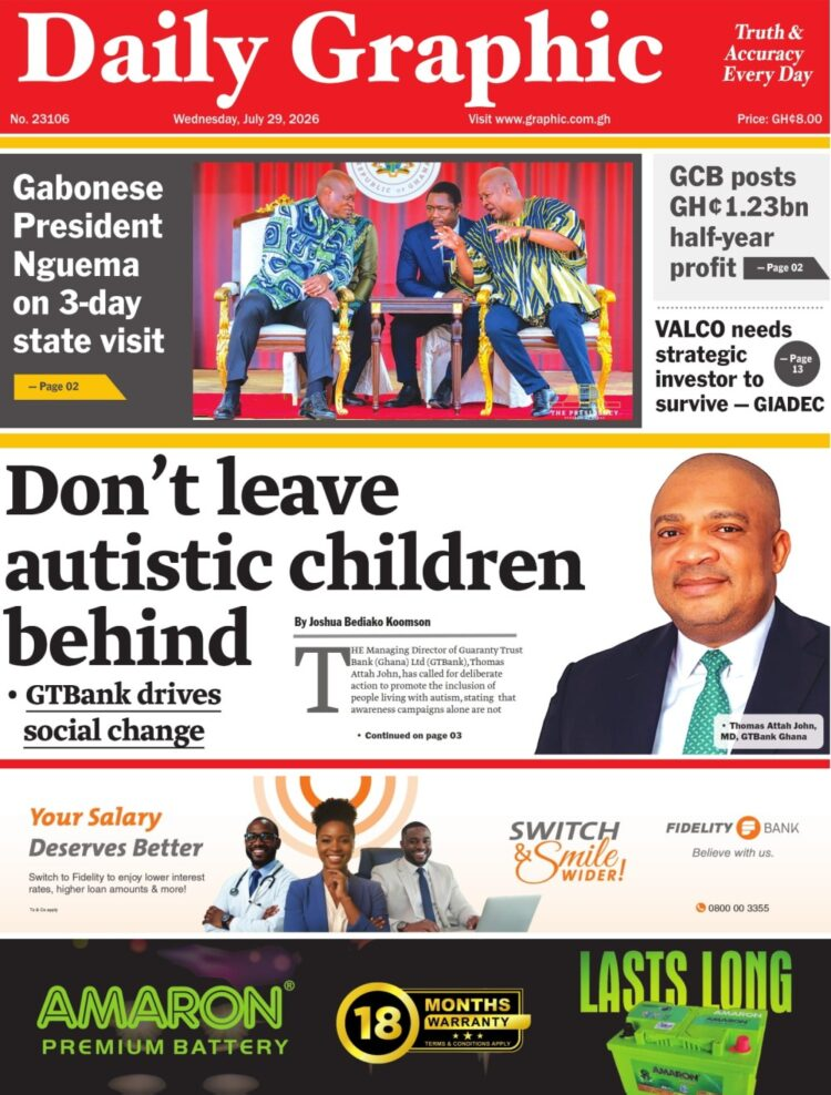 Today’s front pages: Wednesday, July 29,...