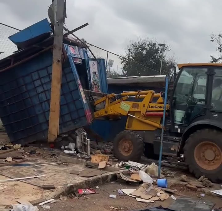 KMA taskforce demolishes unauthorized structures around Baba Yara Sports Stadium