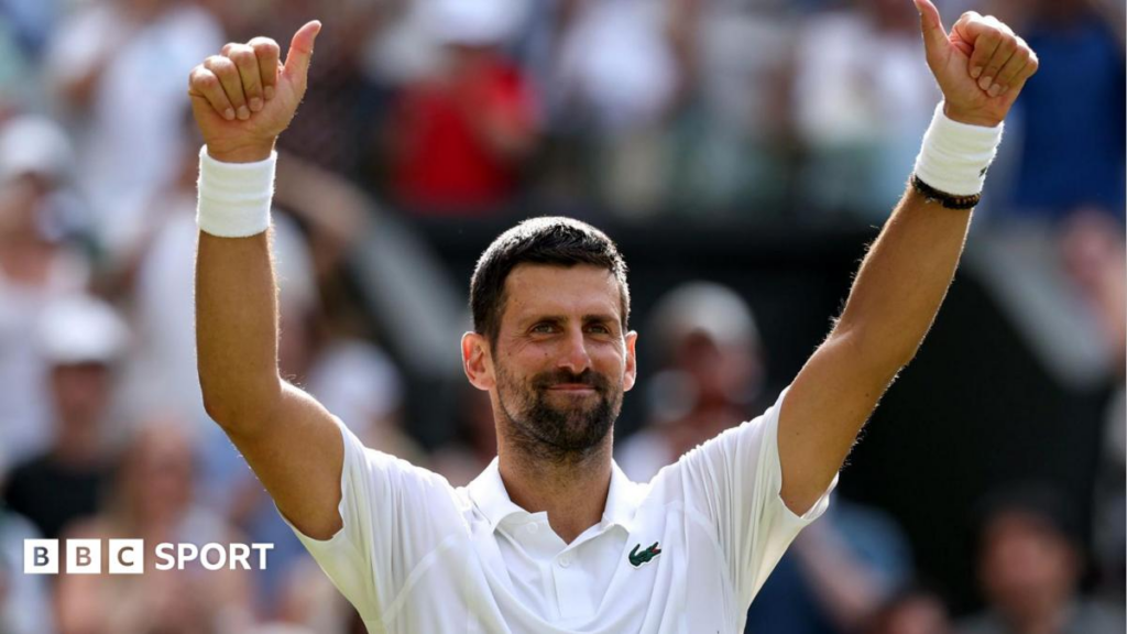 Djokovic breaks Federer's Wimbledon record to reach quarters