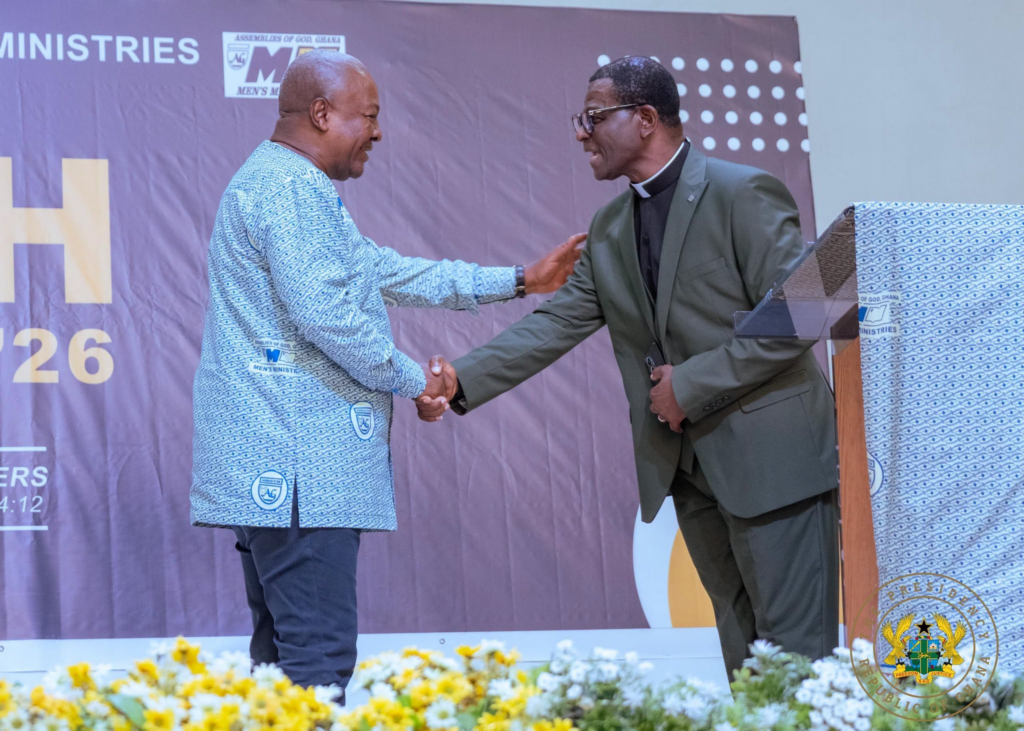 Photos: Mahama attends Assemblies of God...