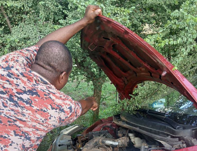Driver escapes unhurt after car crashes...