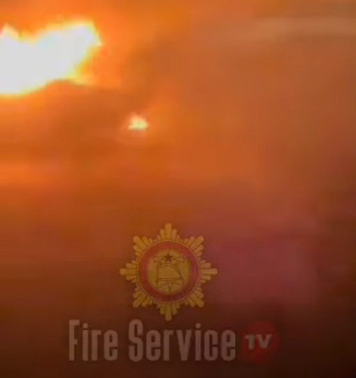 Vehicle catches fire and burns completely at Labone near Aunty Muni Restaurant