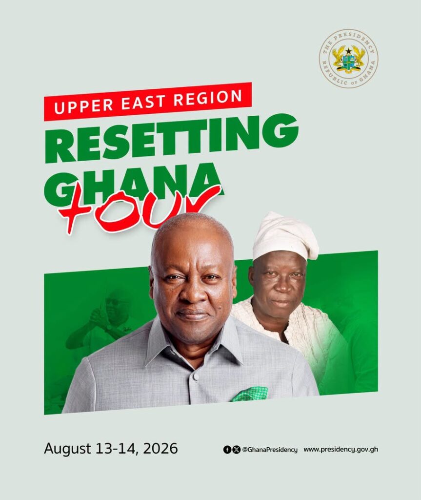 President Mahama takes 'Resetting Ghana Tour' to Upper East Region