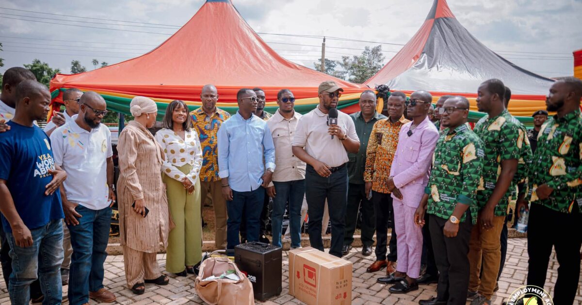 YEA provides skills training equipment to beneficiaries in Western North Region