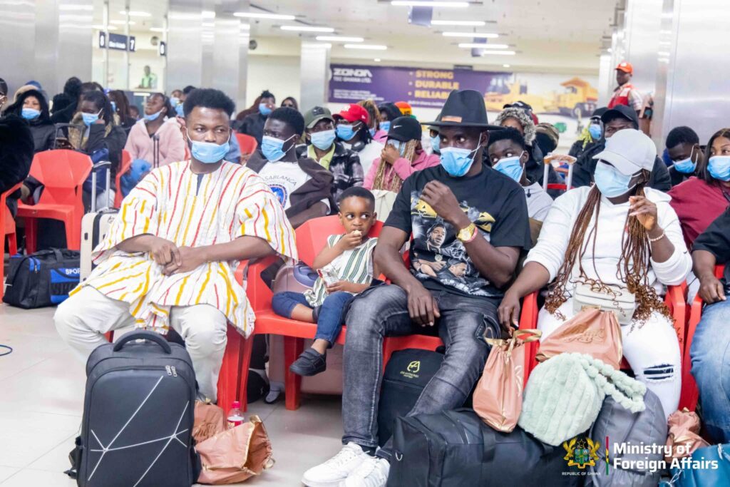 Photos: Eleventh batch of Ghanaian evacuees arrive from South Africa