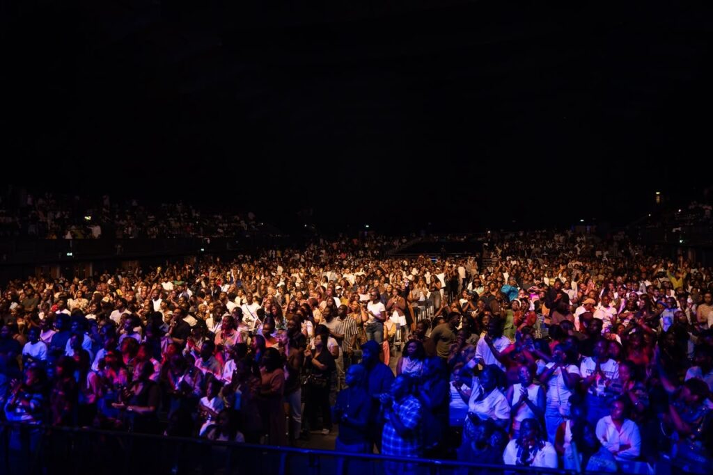 Thousands gather at OVO Arena Wembley for...