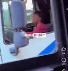 Police arrest two over viral video of 12-year-old driving articulated truck
